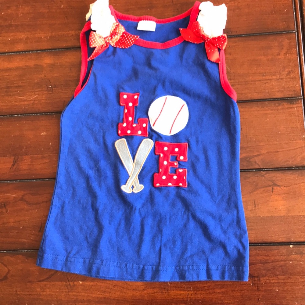Girls Baseball Tank Top